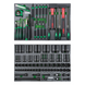 Візок з інструментом (Pro-Plus) 8 секцій 448од. сірий TOPTUL GE-44803 GE-44803 фото 4