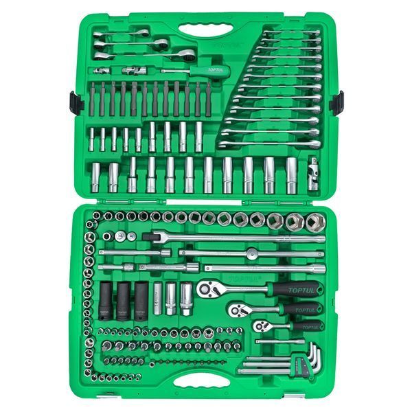 Набор инструмента комбинированный 1/4"&3/8"&1/2" 163ед. TOPTUL GCAI163R GCAI163R фото