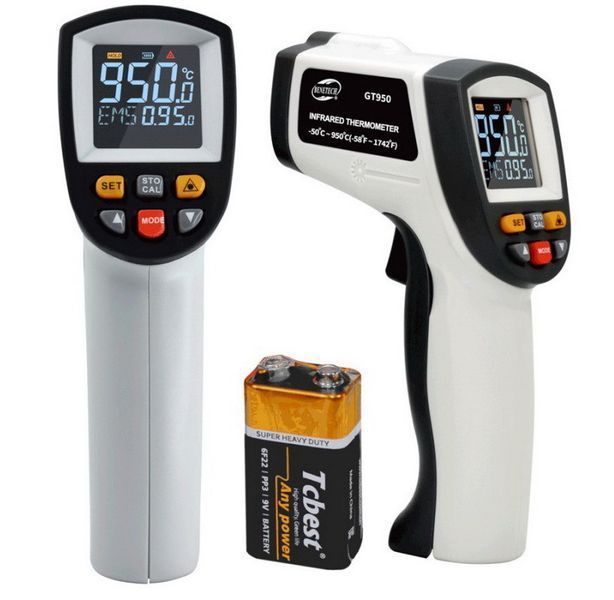 Пірометр інфрачервоний безконтактний (кол. дисплей) -50 ℃ ~ 950 ℃ BENETECH GT950 GT950 фото