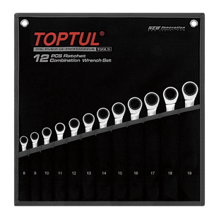 Набір ключів комб. з тріскачкою 8-19мм 12од. TOPTUL GPAQ1202 GPAQ1202 фото