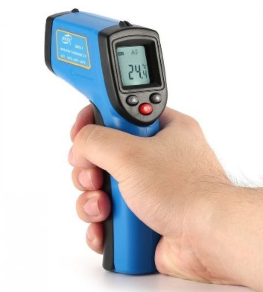 Безконтактний інфрачервоний термометр (пірометр) -50-530&deg;C, 12:1, EMS=0,1-1 GM531 фото