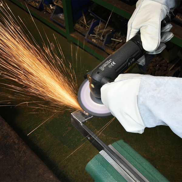 Шлифмашинка угловая пневматическая 5" (125мм, 9500об/мин) Heavy Duty TOPTUL KAKC0595 KAKC0595 фото