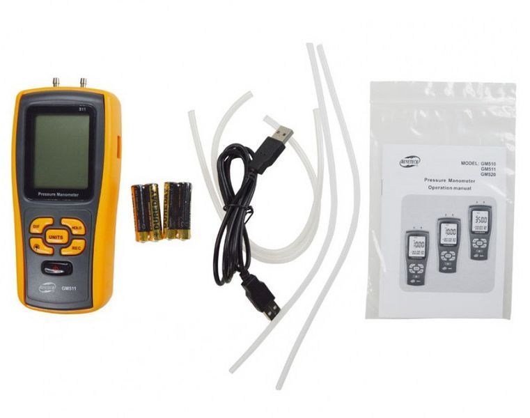 Дифференциальный микроманометр USB, &plusmn;10 кПа BENETECH GM511 GM511 фото