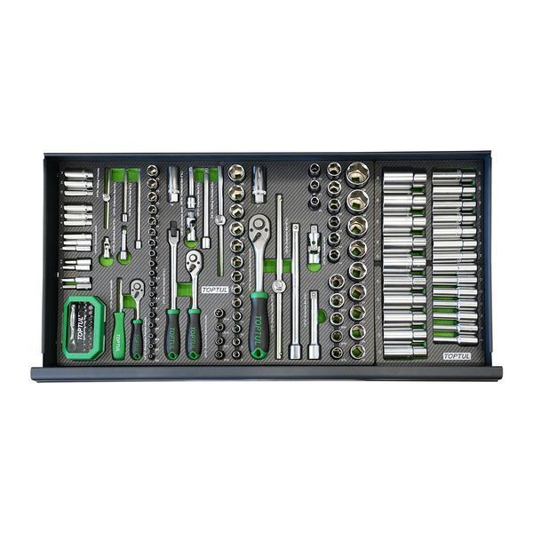 Тележка с инструментом (BUMPER SERIES) 7 секций 413ед. серый TOPTUL GE-41330 GE-41330 фото