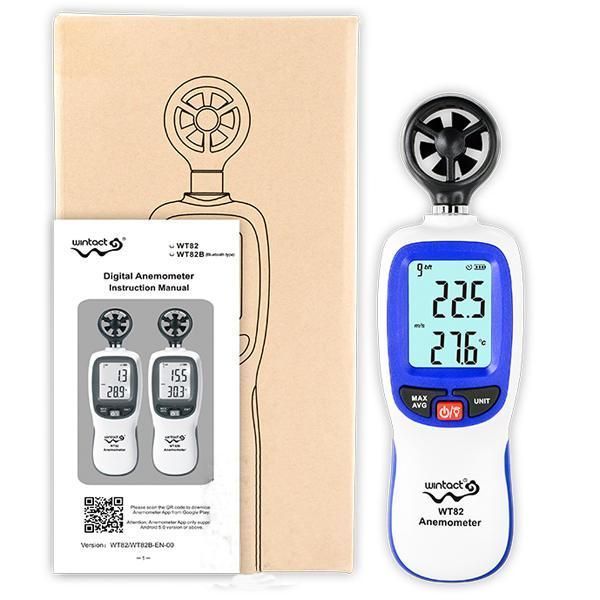 Анемометр 0,3-30м/с, -10-45&deg;C WINTACT WT82 WT82 фото
