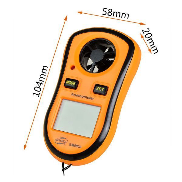 Анемометр 0,1-30м/с, -10-45&deg;C BENETECH GM8908 GM8908 фото