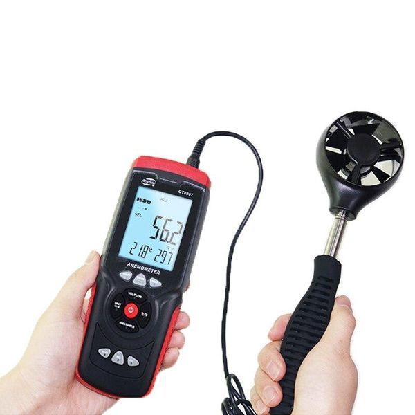 Анемометр крильчастий USB (0,3 ~ 45 м / с) GT8907 фото