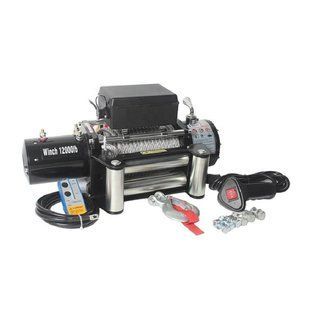Лебідка (таль) електрична 12V, 12000 фунтів (5443 кг), трос 9,5 мм &times; 25 м TORIN S12000 S12000 фото