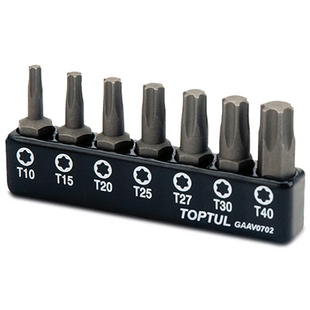 Набор бит 1/4" 7ед. (Torx: T10-T40) TOPTUL GAAV0702 GAAV0702 фото
