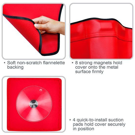 Накидка вінілова захисна на крило 1050x580мм з магнітами та присосками TOPTUL JJAQ2202 JJAQ2202 фото